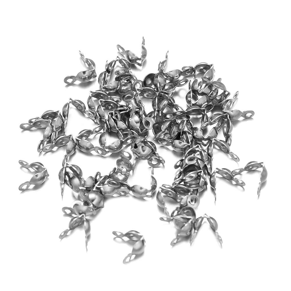 Jewelry Making Knots - 100pcs 304 스테인레스 스틸 비드 팁