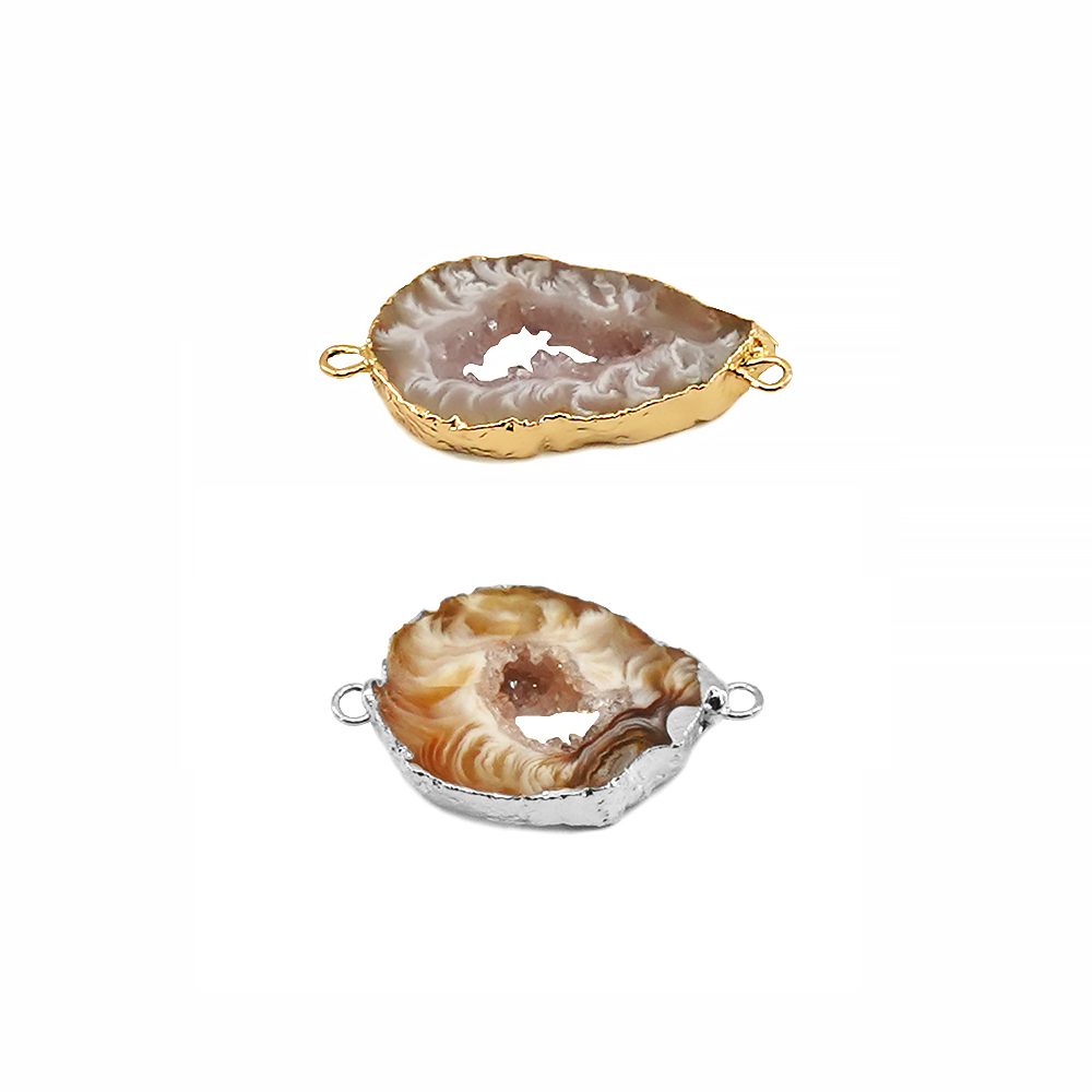 Jewelry Making Stones - Irregualr 천연 마노 Geode Druzy 스톤