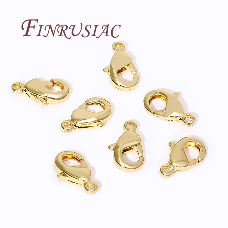 Jewelry Making Gold - 18K 금도금 로브스터 클래스프(팔찌용), 스프링 클래스프(쥬얼리용),
