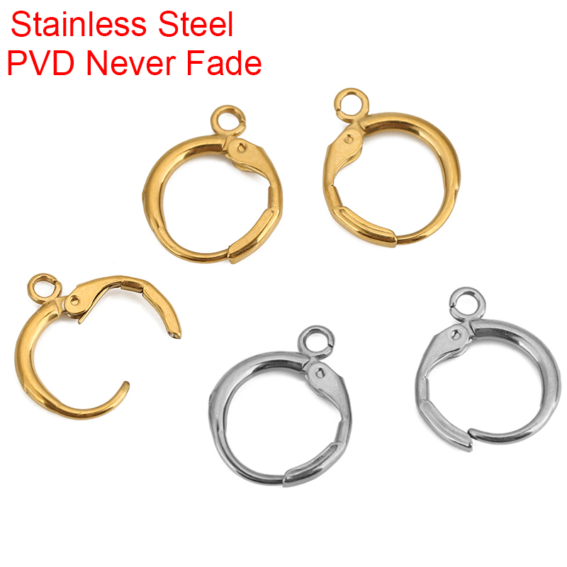 Jewelry Making Metals - 10pcs PVD는 결코 루프가있는 스테인레스 스틸