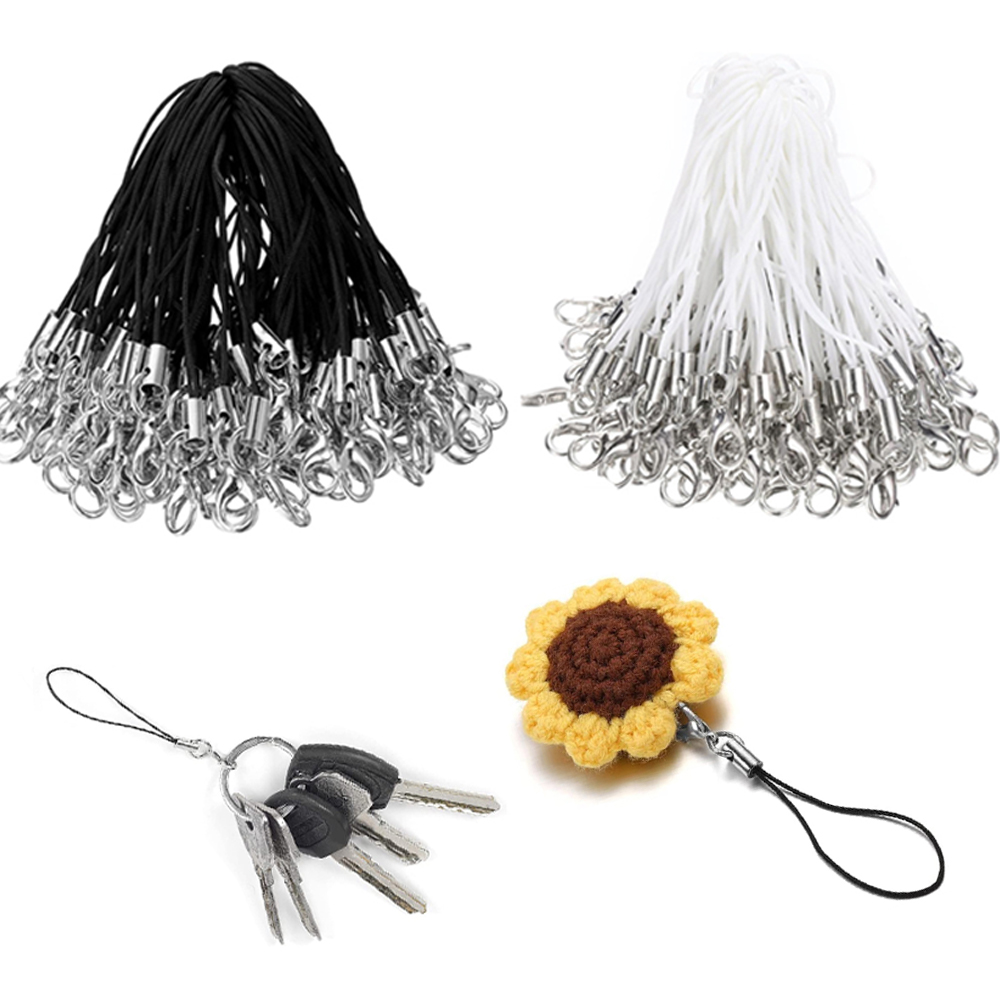 Jewelry Making Equipment - 50/100Pcs 블랙 화이트 스트랩 매력 코드