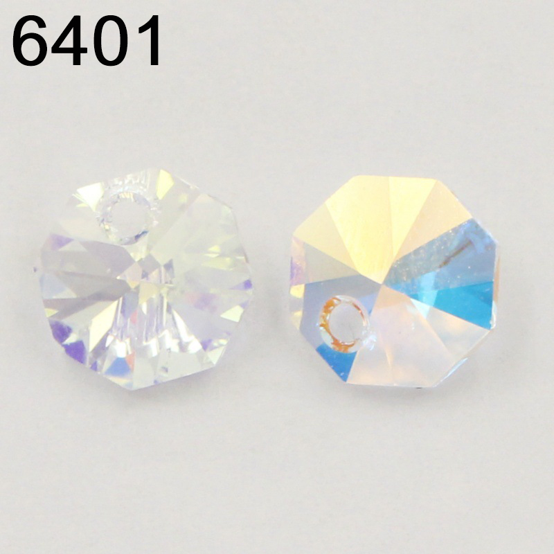 Jewelry Making At Home - 6401 오스트리아산 팔각형 펜던트 크리스탈, 목걸이