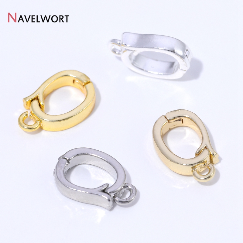 Jewelry Making Metals - 14K/18K 금도금 황동 금속 힌지형 목걸이