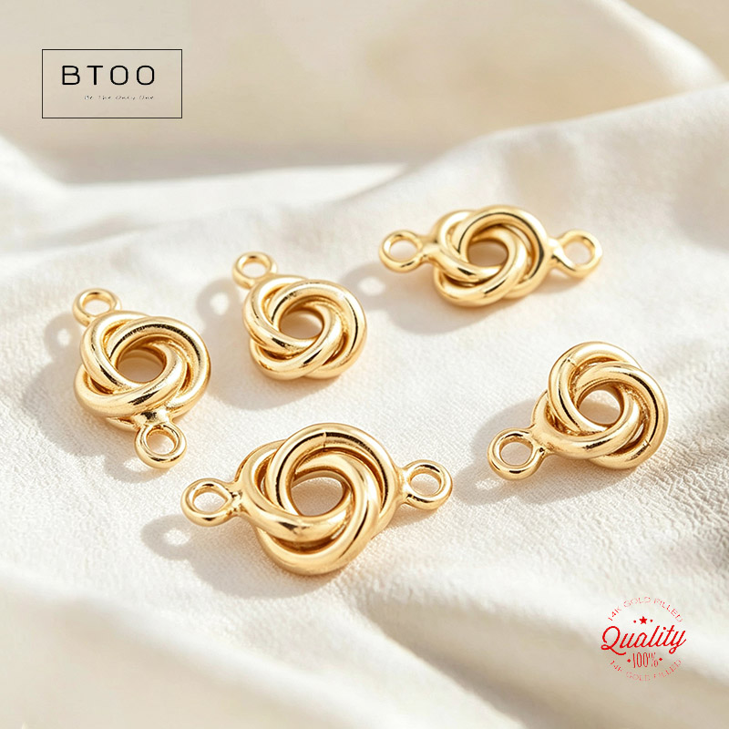 Jewelry Making Knots - 14K 골드필드 러브낫 참 5MM/6MM 골드
