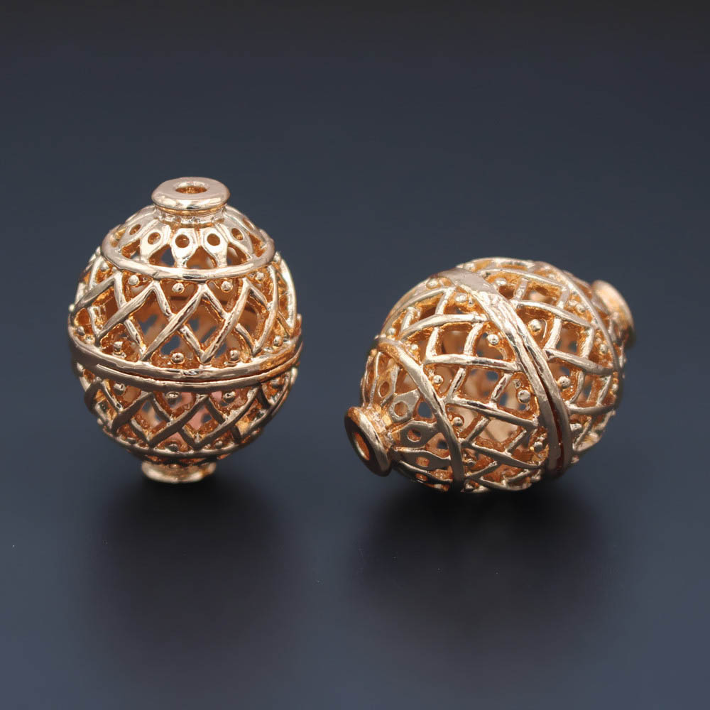 Jewelry Making Dubai - 10개 나이지리아산 두바이 골드 스페이서 비즈