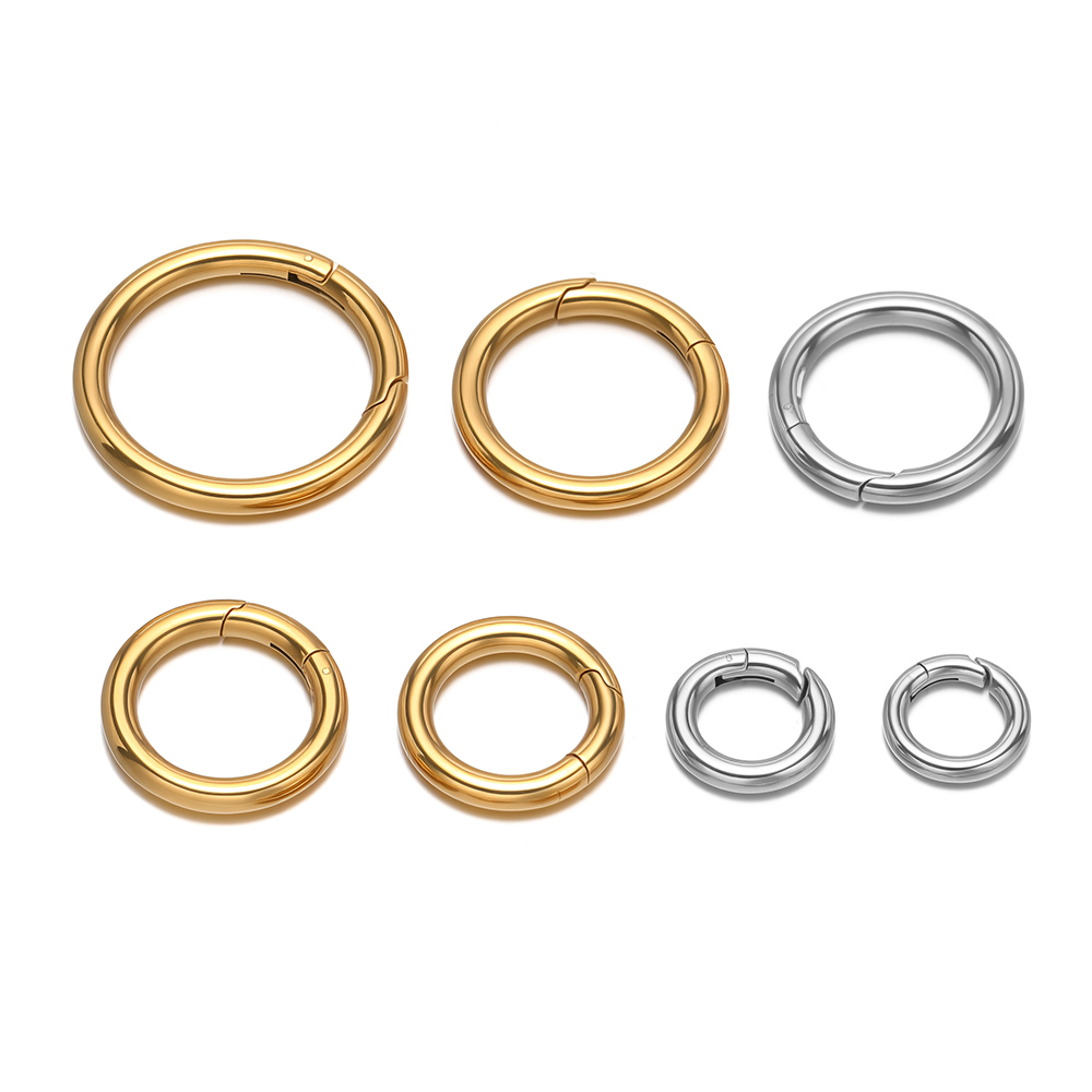 Jewelry Making Metals - 2개/세트 원형 스프링 클립 스테인리스 스틸