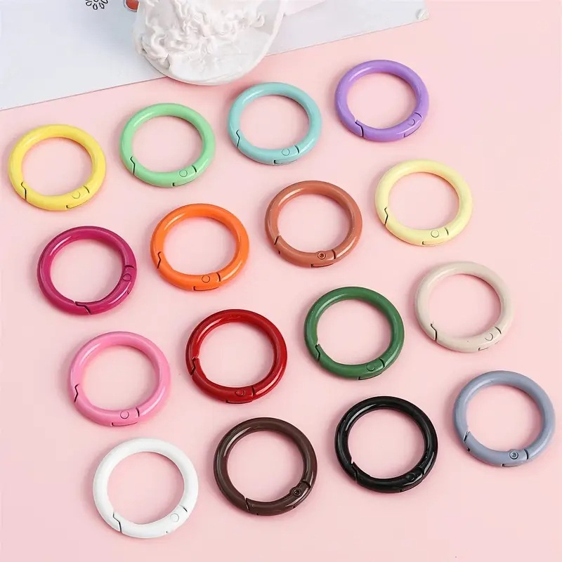 Jewelry Making Kit For Beginners - 10PCS 23.5mm 금속 스프링 O 링,