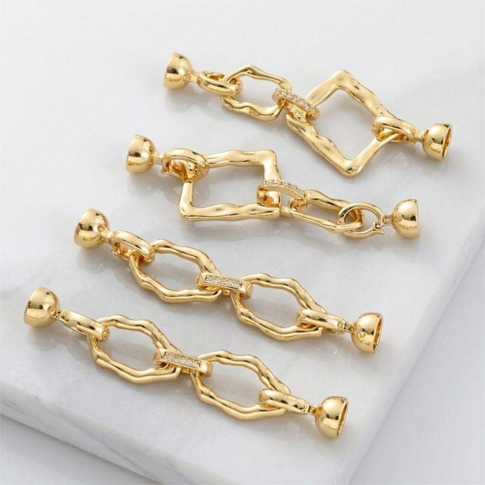 Jewelry Making Gold - 1 조각 18k 금도금 간단한 타원형