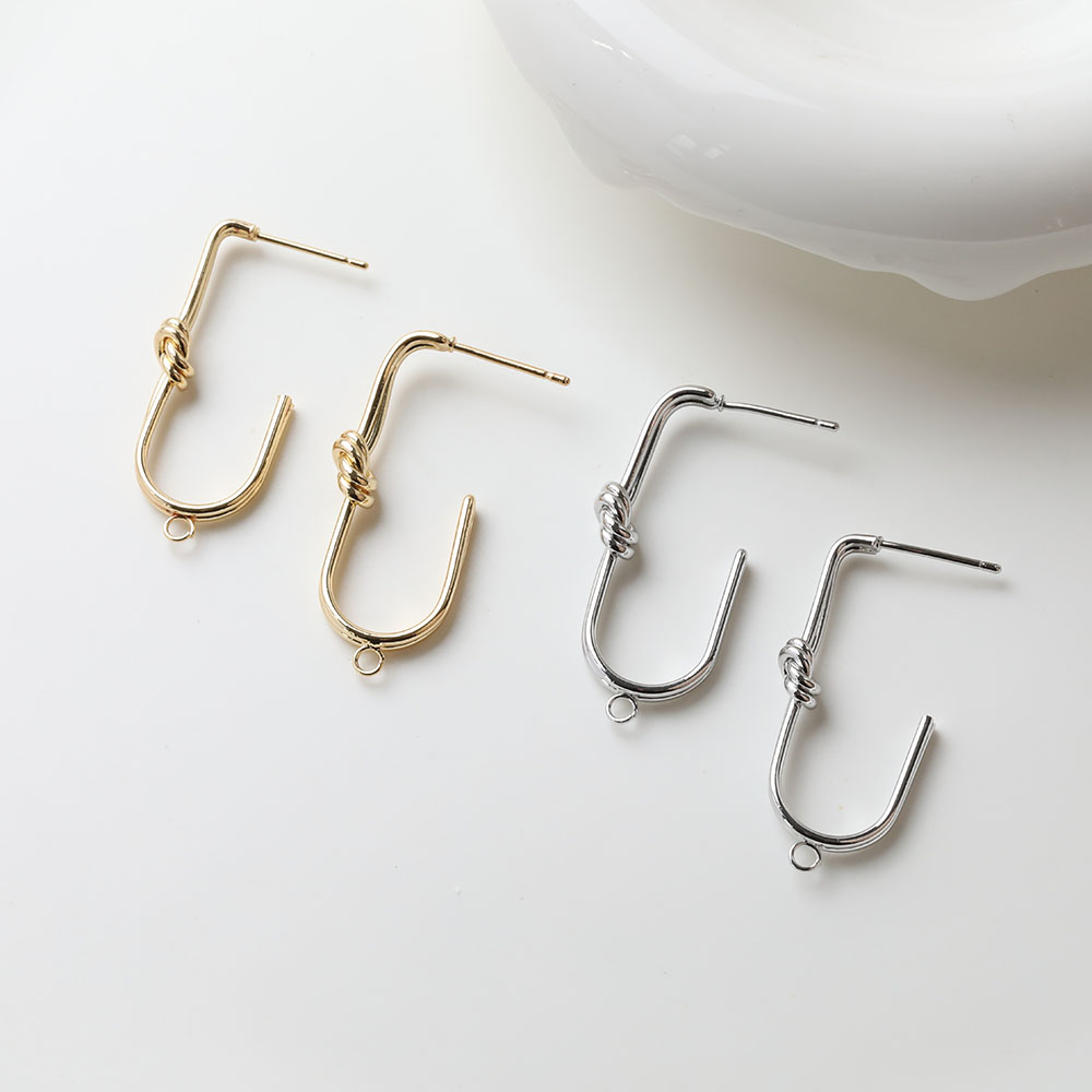Jewelry Making Knots - 2PCS 우아한 U 자형 매듭 귀