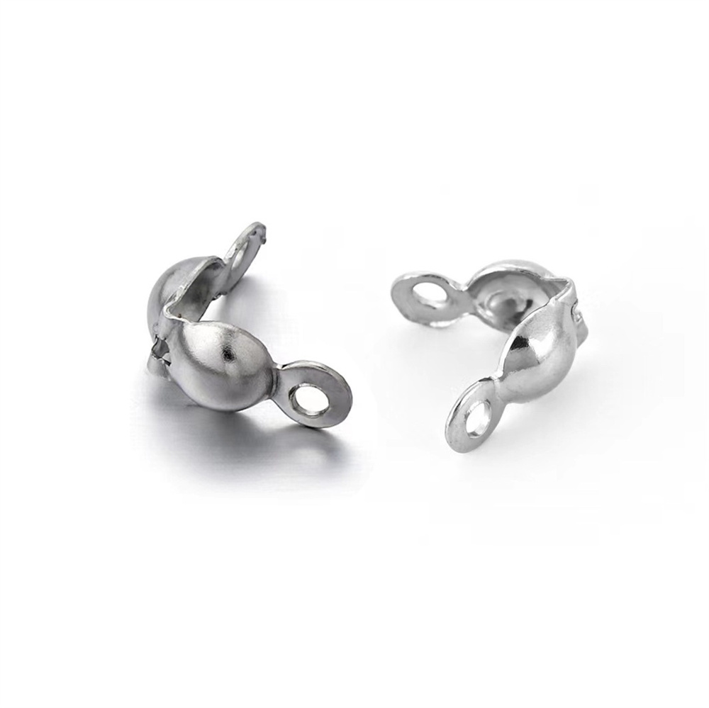 100pcs 304 스테인레스 스틸 비드 팁 매듭 커버 - Jewelry Making Knots 리뷰 및 가격