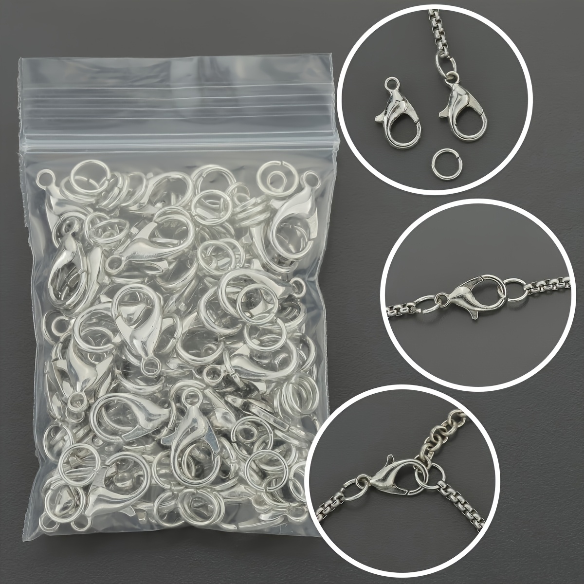 1/2/300개 로브스터 클래스프 오픈 점프 링 콤보  - Jewelry Making Equipment 리뷰 및 가격