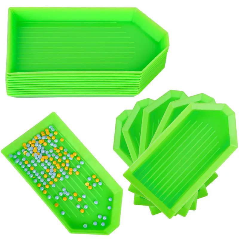 6 개/대 플라스틱 다이아몬드 페인팅 구슬 정렬 트레이 - Jewelry Making Board 리뷰 및 가격