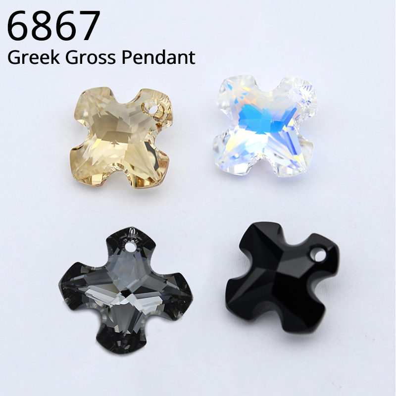 (1 조각) 오스트리아 6867 그리스 십자가 펜던트  - Jewelry Making At Home 리뷰 및 가격