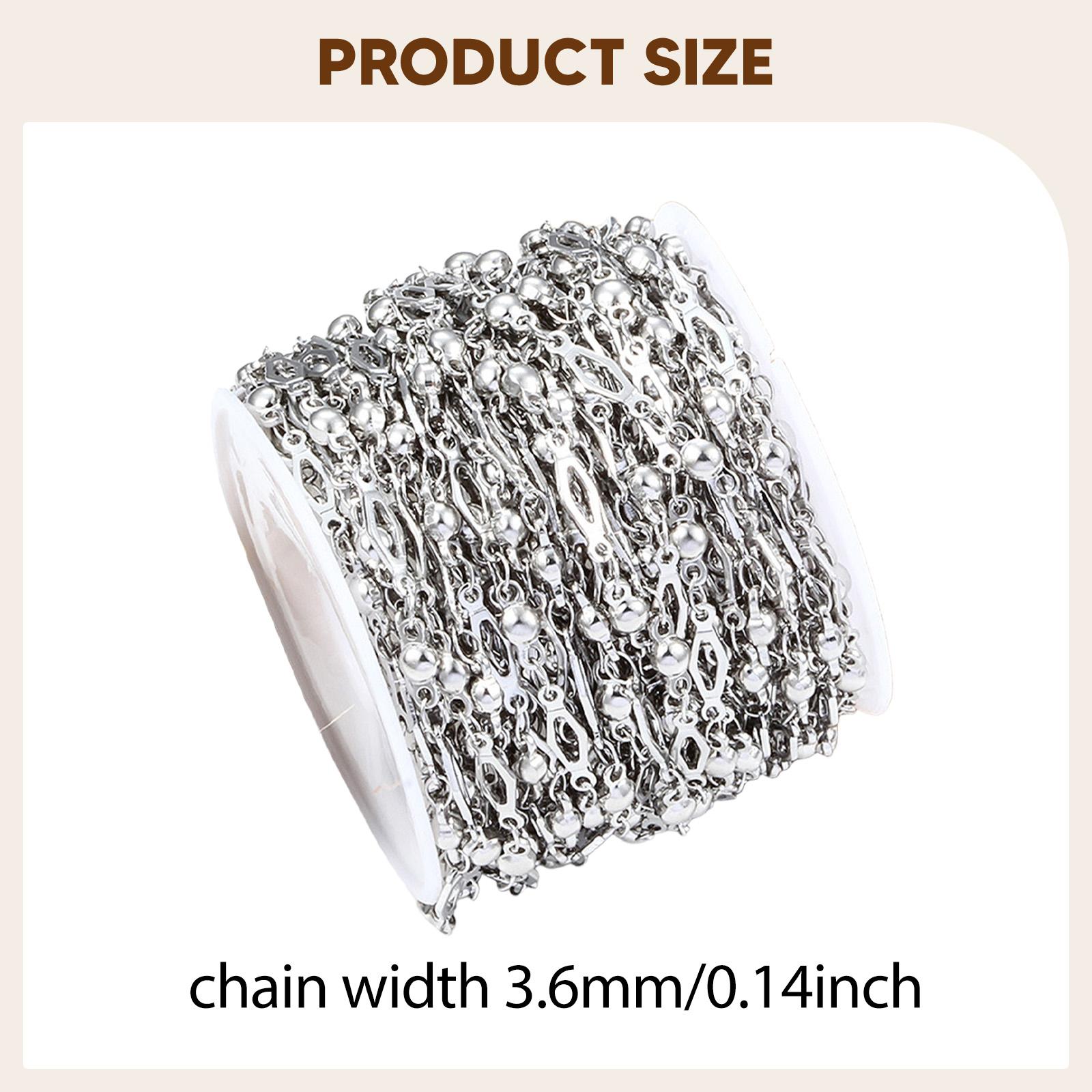 DIY 쥬얼리 제작용 체인 볼 비즈 케이블 체인 스테인 - Chain Roll Cable 리뷰 및 가격