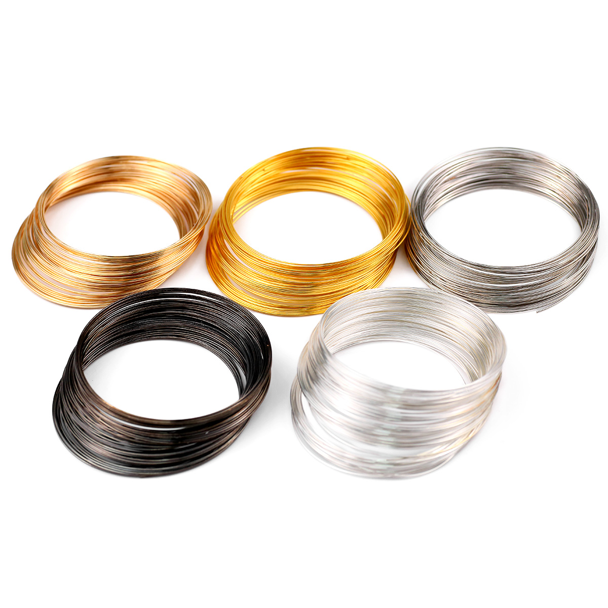 50 루프/로트 0.6mm 메모리 스틸 와이어 쥬얼리  - Memory Wire Bracelet 리뷰 및 가격