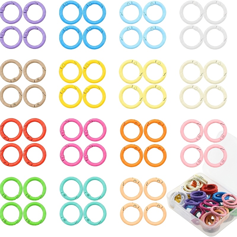 100개 다채로운 25mm 원형 스프링 O링, 쥬얼리  - Jewelry Making Kit For Beginners 리뷰 및 가격