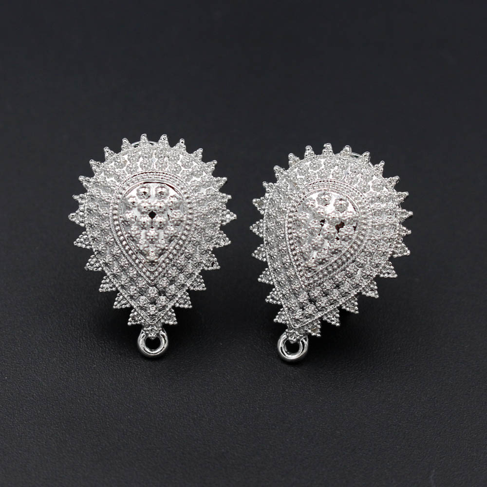 10쌍 귀걸이 포스트, 루프형 행거 드롭 모양 베이스  - Jewelry Making Dubai 리뷰 및 가격