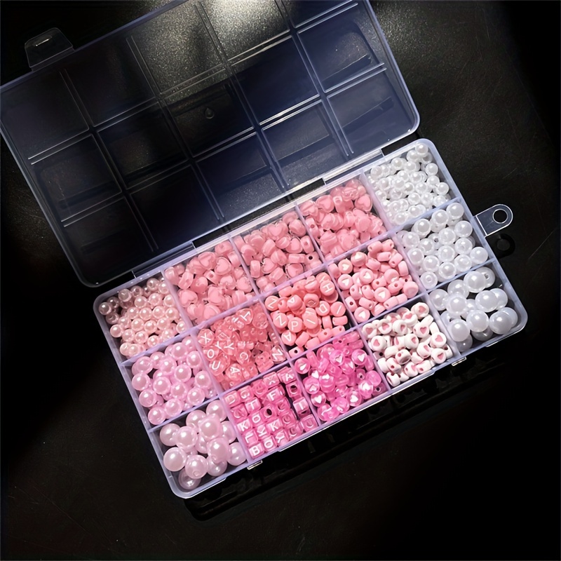 10피스 핑크 알파벳 박스, 아크릴 비즈, 수제 보석  - Jewelry Making Online 리뷰 및 가격