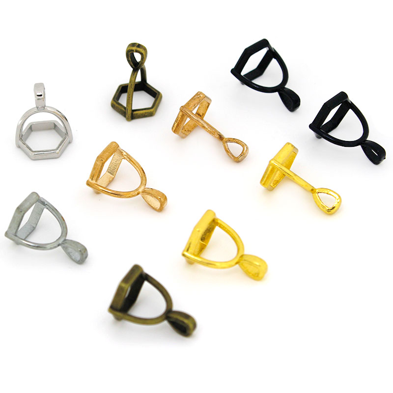 20Pcs 육각형 보석 모자 천연 석재 크리스탈 기둥  - Jewelry Making Metals 리뷰 및 가격