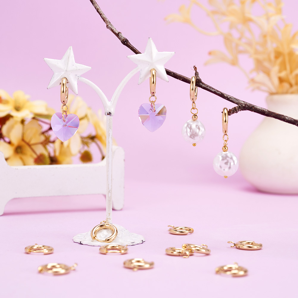 10개 201 스테인리스 스틸 허기 이어링 훅 라운드  - Jewelry Making Knots 리뷰 및 가격