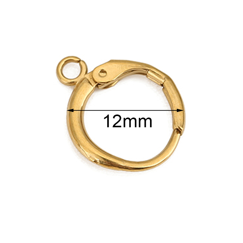 10pcs PVD는 결코 루프가있는 스테인레스 스틸 귀 - Jewelry Making Metals 리뷰 및 가격