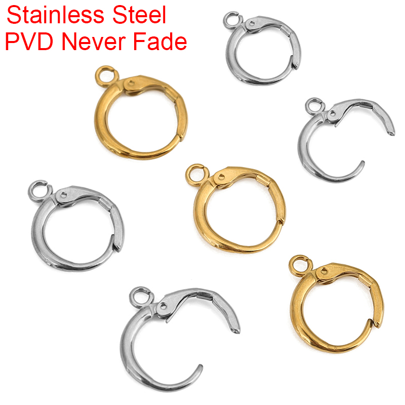 10pcs PVD는 결코 루프가있는 스테인레스 스틸 귀 - Jewelry Making Metals 리뷰 및 가격
