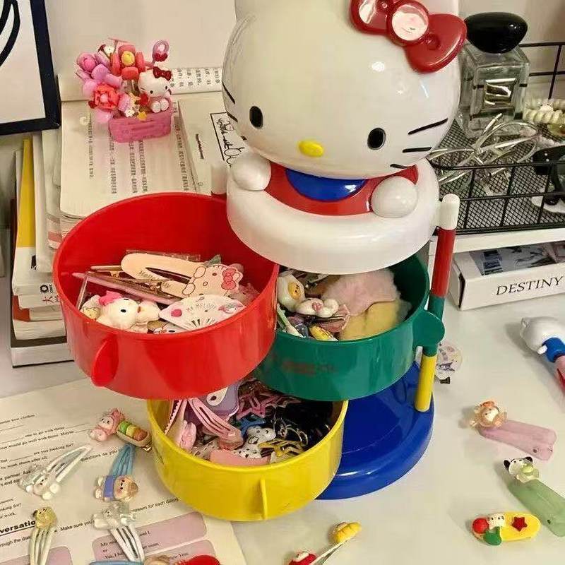 헬로키티 캐릭터 수납함 회전식 3단 오픈형 쥬얼리 보관 - Jewelry Making Board 리뷰 및 가격