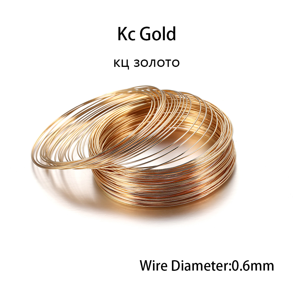 100 루프/로트 0.6mm 실버 골드 브론즈 메모리  - Memory Wire Bracelet 리뷰 및 가격