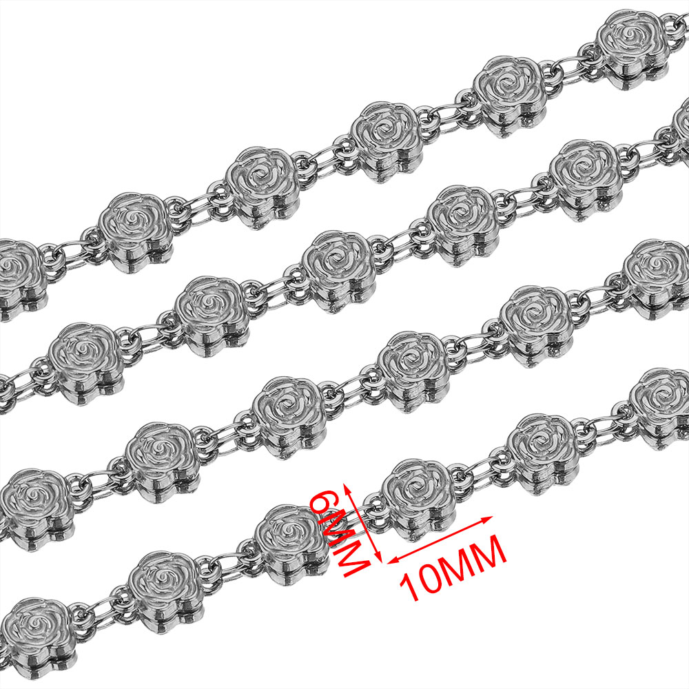 1M 스테인리스 스틸 텍스처드 로즈 플라워 체인 케이블 - Chain Roll Cable 리뷰 및 가격