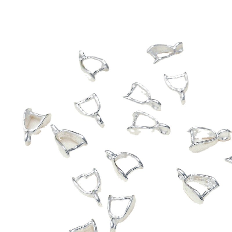 50개 실버 도금 커넥터 핀치 베일 클립 스톤 DIY  - Jewelry Making Stones 리뷰 및 가격