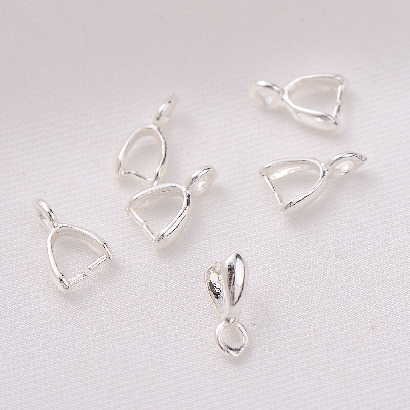 50개 실버 도금 커넥터 핀치 베일 클립 스톤 DIY  - Jewelry Making Stones 리뷰 및 가격