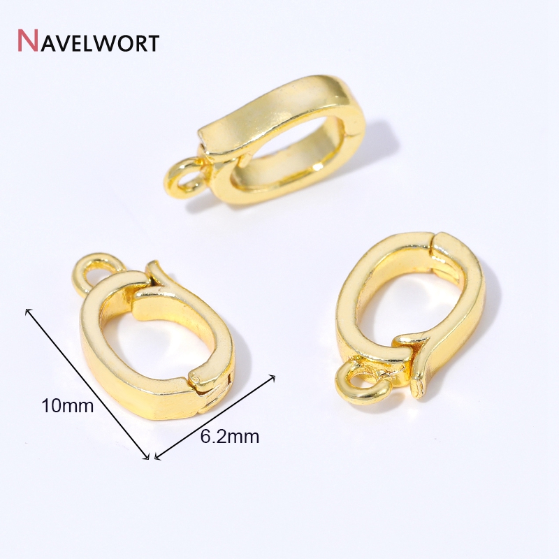14K/18K 금도금 황동 금속 힌지형 목걸이 장식품, - Jewelry Making Metals 리뷰 및 가격