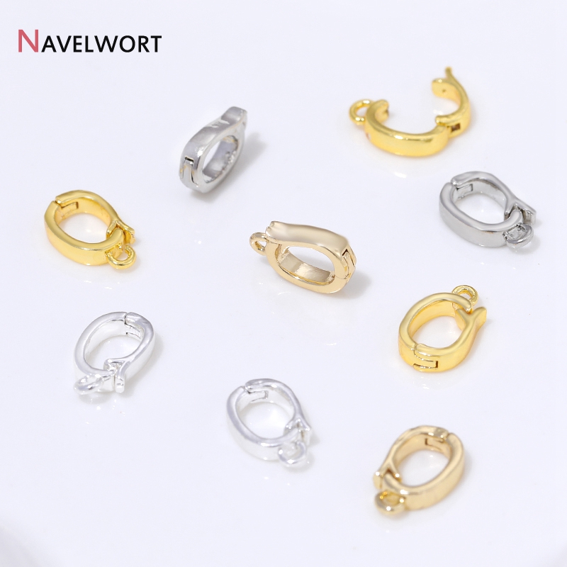 14K/18K 금도금 황동 금속 힌지형 목걸이 장식품, - Jewelry Making Metals 리뷰 및 가격