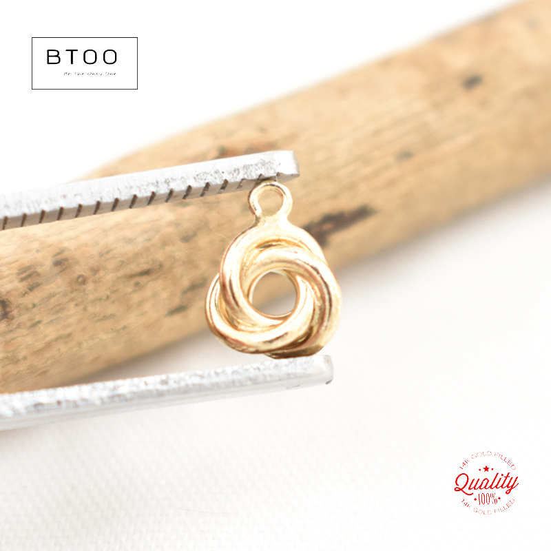14K 골드필드 러브낫 참 5MM/6MM 골드 펜던트  - Jewelry Making Knots 리뷰 및 가격