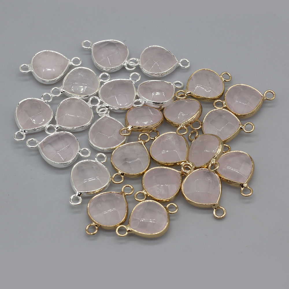 2pcs 천연 돌 커넥터 DIY 여성을위한 뚱뚱한 워터 - Jewelry Making Stones 리뷰 및 가격