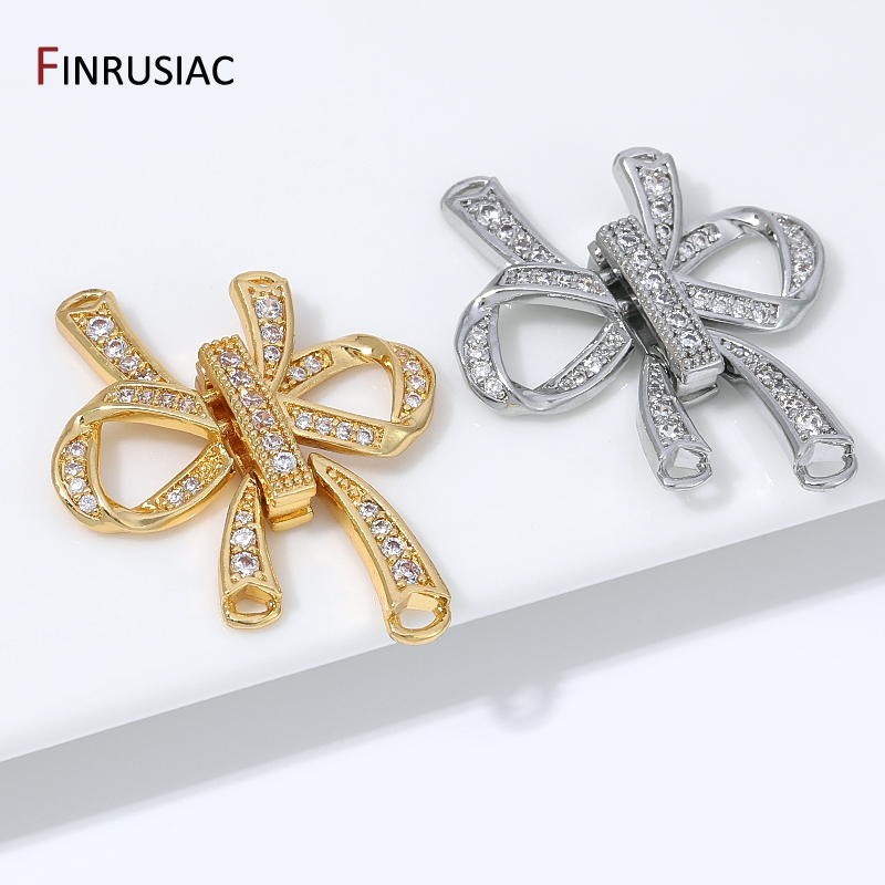 18K 금도금 황동 속이 빈 리본 보우 커넥터 클라스프 - Jewelry Making Gold 리뷰 및 가격
