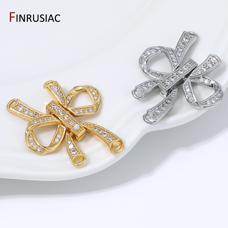 18K 금도금 황동 속이 빈 리본 보우 커넥터 클라스프 - Jewelry Making Gold 리뷰 및 가격