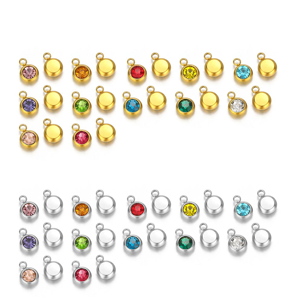 20개 지르콘 비즈 펜던트 스테인리스 스틸 12개월 탄 - Jewelry Making Stones 리뷰 및 가격