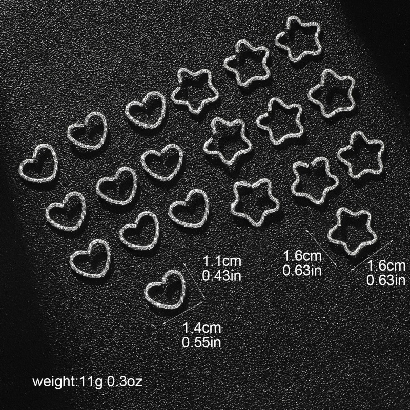 20-30Pcs 스타 & 사랑 양각 머리 고리 액세서리 - Jewelry Making Knots 리뷰 및 가격