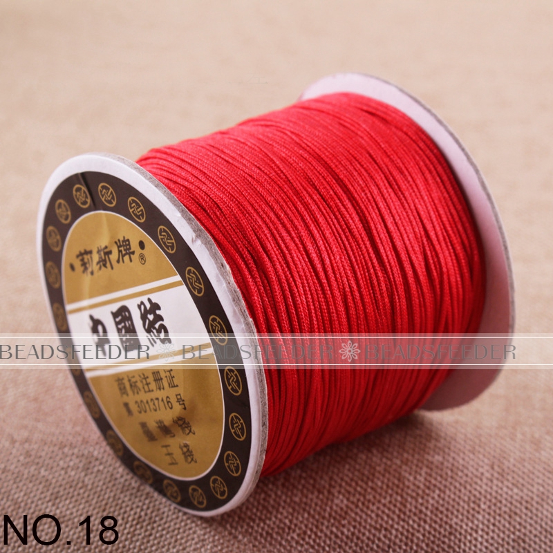 중국 매듭용 옥실 0.8mm 120미터 롤, 보석 디자 - Jewelry Making Knots 리뷰 및 가격