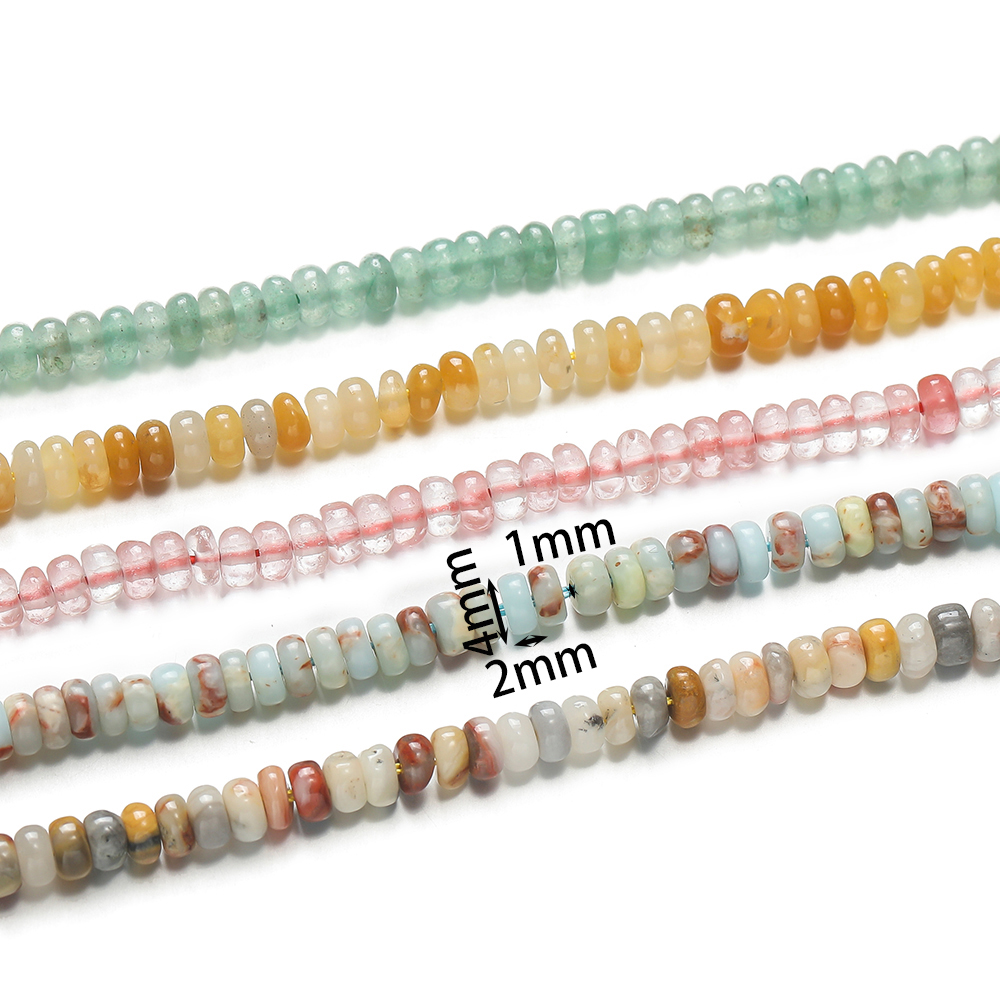 1줄 천연석 플랫 라운드 비즈 스페이서 루즈 비즈 DI - Jewelry Making Stones 리뷰 및 가격