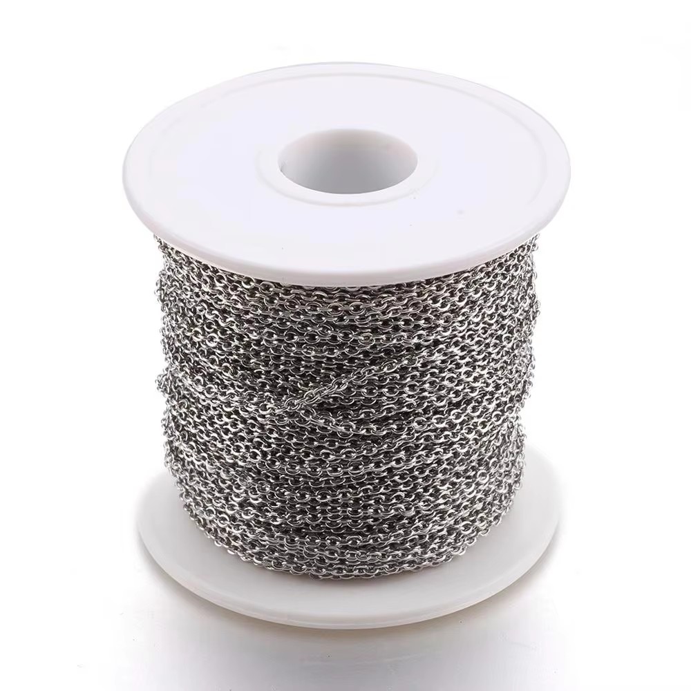 PandaHall 50m/롤 스테인레스 스틸 케이블 체 - Chain Roll Cable 리뷰 및 가격