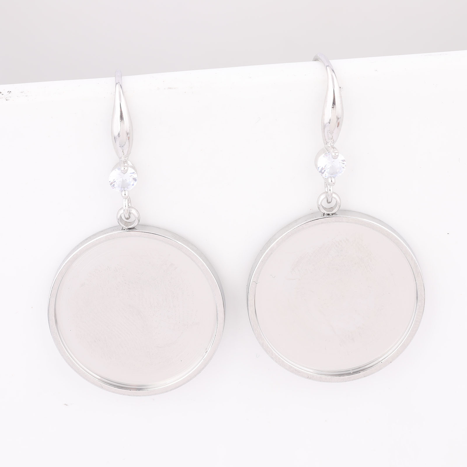 6개 스테인리스 스틸 20mm 카보숑 귀걸이 베젤 세팅 - Jewelry Making Stones 리뷰 및 가격