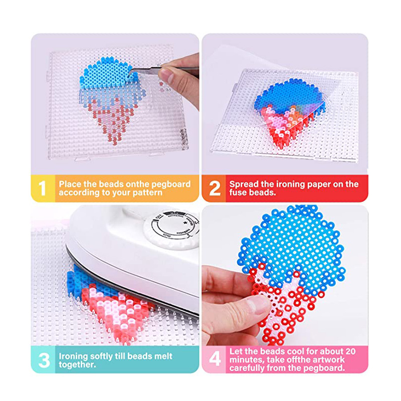 4개입 2.6mm 하마 비즈 사각형 대형 페그보드, 펄 - Jewelry Making Board 리뷰 및 가격
