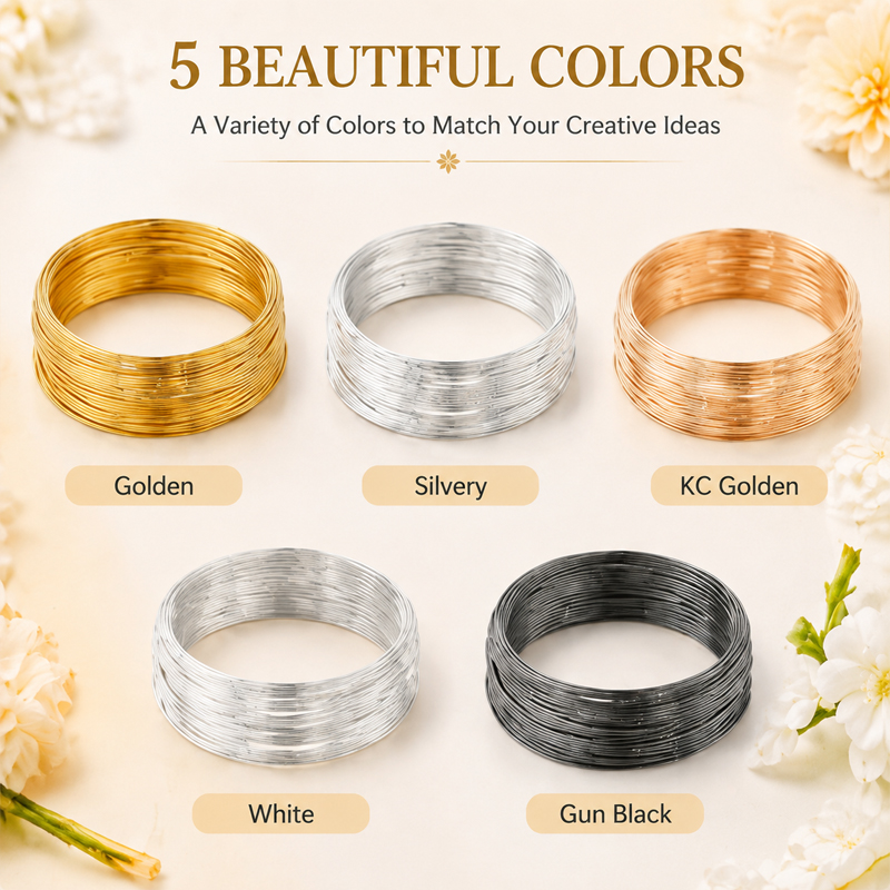 합금 메모리 와이어 다색 수제 DIY 주얼리 제작용 팔 - Memory Wire Bracelet 리뷰 및 가격