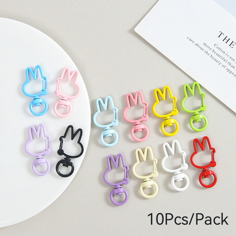 독특한 10개/팩 키링 제작용 토끼 버클 액세서리, 휴 - Jewelry Making Kit For Beginners 리뷰 및 가격