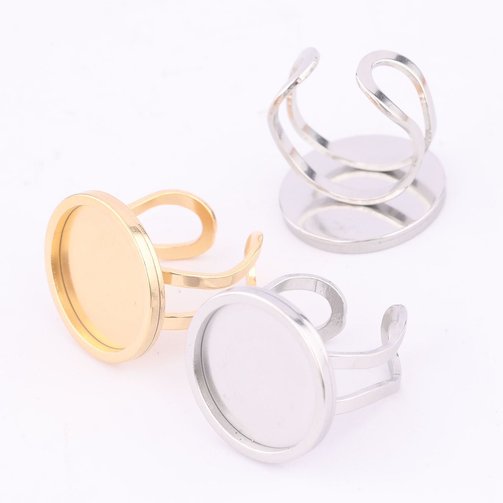 5개 18mm 라운드 카보숑 링 베젤 세팅 블랭크 스테 - Jewelry Making Online 리뷰 및 가격