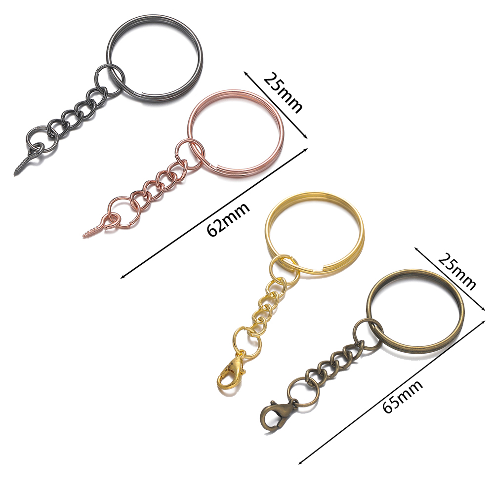 10개/세트 25mm 스크류 아이 핀 키체인 키링, 아 - Jewelry Making Equipment 리뷰 및 가격