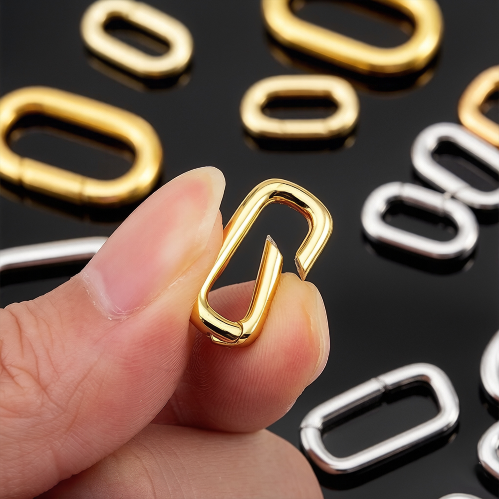 2개 18K 금도금 오벌 카라비너 목걸이 클래스프 스프 - Jewelry Making Metals 리뷰 및 가격