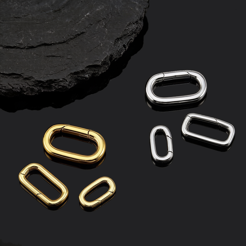 2개 18K 금도금 오벌 카라비너 목걸이 클래스프 스프 - Jewelry Making Metals 리뷰 및 가격